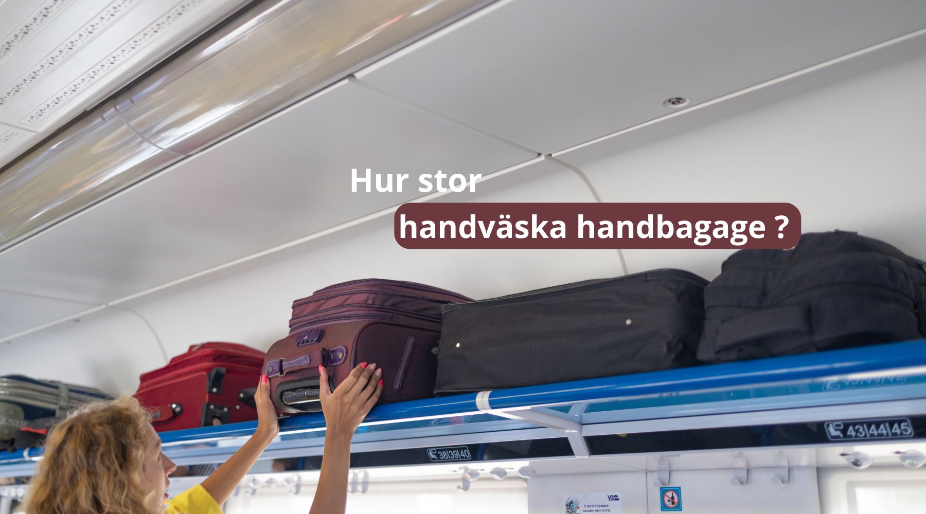 hur stor handväska handbagage